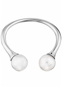 CAI Ca&iuml;, Damen Perlenring 'pure white', Silber