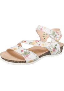 Think!, Damen Sandaletten 'Dumia', Braunmeliert / Goldgelb / Gr&uuml;n / Pink / Wei&szlig;