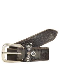 B.belt Handmade In Germany, Damen Gürtel 90 cm, Anthrazit