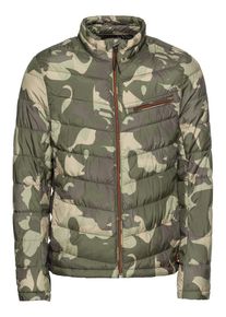 Tom Tailor, Herren Steppjacke 'lightweight jacket', Beige / Schlammfarben / Oliv