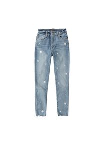 Abercrombie & Fitch Abercrombie & Fitch, Damen Jeans 'XM18-STAR PRINT SIMONE HR ANKLE', Blue Denim