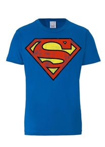 logoshirt, Herren T-Shirt 'Superman', Blau / Gelb / Rot