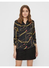 V&eacute;ro Moda VERO MODA, Damen Hemd, Goldgelb / Hellrot / Schwarz