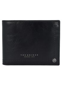 The Bridge, Herren 'Uomo' Geldbörse Leder 12,5 cm, Schwarz