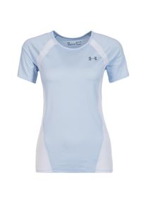 Under Armour, Damen Laufshirt 'HeatGear CoolSwitch Run', Hellblau / Weiß