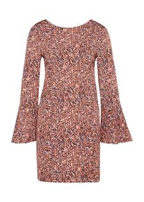 Vila, Damen Kleid, Navy / Rostrot