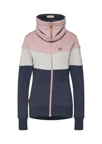 alife and kickin, Damen Sweatjacke, Beige / Grau / Rosa