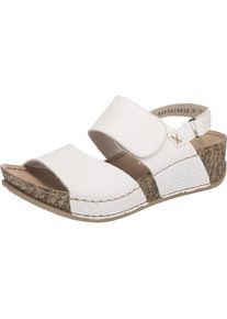 Rieker, Damen Keilsandalette, Wei&szlig;