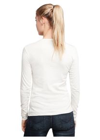 H.I.S. HIS JEANS, Damen Longsleeve, Weiß