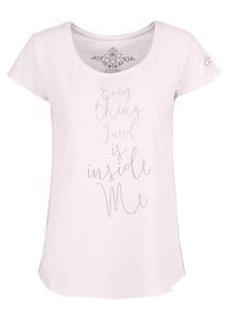 KAMAH, Damen Shirt "pearl", Beige / Pastellpink