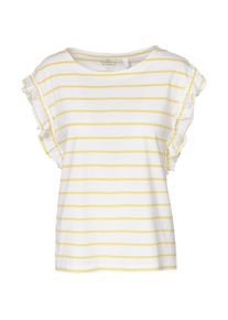 Esprit, Damen T-Shirt, Gelb / Wei&szlig;