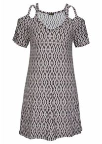 Lascana, Damen Kleid, Mischfarben / Schwarz