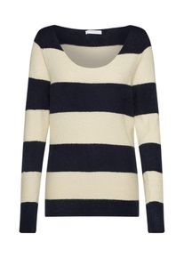 Vila, Damen Pullover, Beige / Blau