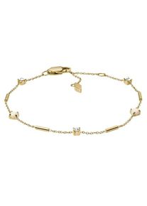 Fossil, Damen Armband 'Vintage Iconic', Gold / Transparent