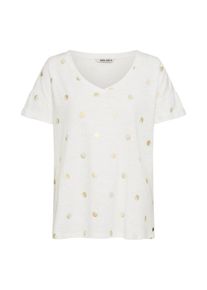 Garcia, Damen T-Shirt, Gold / Offwhite