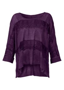 sheego Style, Damen Oversize-Pullover, Lila