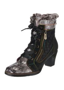 Laura Vita, Damen Winterstiefeletten, Schwarz / Silber
