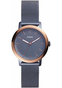 Fossil, Damen Quarzuhr 'NEELY, ES4312', Taubenblau / Rosegold / Weiß