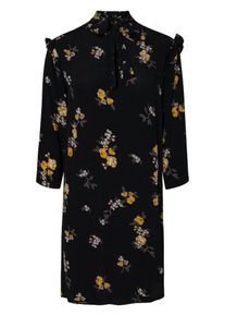 Pieces, Damen Kleid, Dunkelgelb / Dunkelgrau / Schwarz