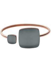 Skagen, Damen Armspange 'Sea Glass, SKJ0874791', Rosegold / Basaltgrau