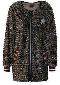 Sportalm Kitzbühel, Damen Jacke, Hellbraun / Oliv / Rot / Schwarz