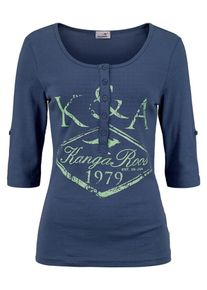 Kangaroos, Damen Shirt mit Print, Dunkelblau / Kiwi
