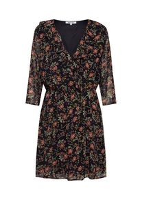 ABOUT YOU, Damen Kleid im Wickel-Stil 'Paula', Navy / Mischfarben
