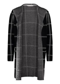 BETTY & CO Betty & Co, Damen Cardigan, Graumeliert / Schwarz / Wei&szlig;