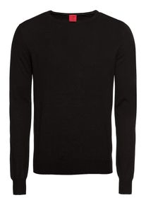 OLYMP, Herren Pullover 'Strick Lvl5 Merino / Seide', Schwarz