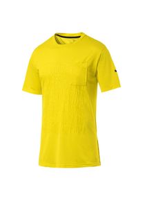 Puma, Herren T-Shirt 'Caution', Gelb