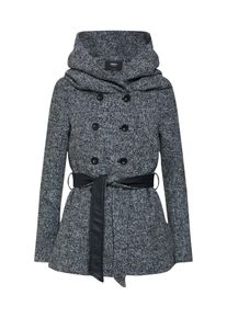 Only, Damen Mantel, Graumeliert / Schwarz