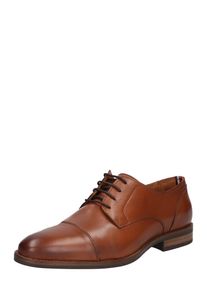 Tommy Hilfiger, Herren Schuhe 'ESSENTIAL LEATHER TOECAP LACE UP', Cognac
