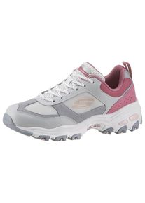 Skechers, Damen Sneaker 'D ́Lites', Grau / Dunkelgrau / Dunkelpink