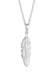 Elli, Damen Halskette 'Feder', Silber