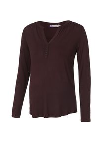 Queen mum, Damen Umstandslangarmshirt, Weinrot