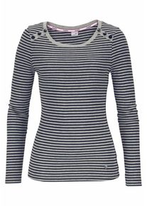 Kangaroos, Damen Langarmshirt, Marine / Grau