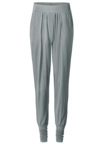 YOGISTAR.COM, Damen Yogi-wide-pants "cuff" - Pearl Grey, Grau
