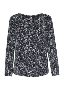 s.Oliver RED LABEL, Damen Shirt, Nachtblau / Weiß