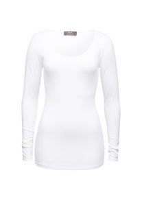 Modström Modström, Damen Langarmshirt aus Baumwoll-Modalmix 'Turbo', Weiß