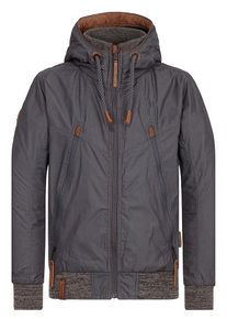 Naketano, Herren Jacke 'Old Boy', Taubenblau / Greige