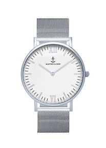 Kapten & Son Kapten & Son, Damen Analoguhr 'Campus', Silber
