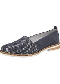 Remonte, Damen Ballerinas, Taubenblau / Wei&szlig;