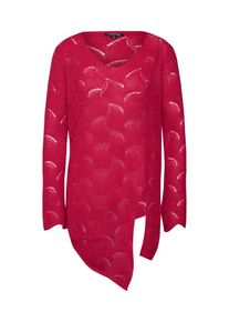 comma, Damen Strickpullover 'Ajour', Rot