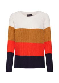 Only, Damen Pullover 'onyNALA', Senf / Rot / Wei&szlig;