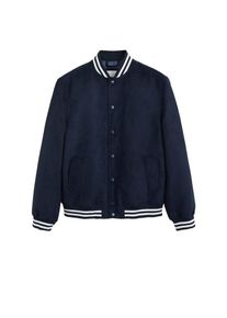 Mango Man, Herren Jacke 'Varsitys', Navy / Weiß