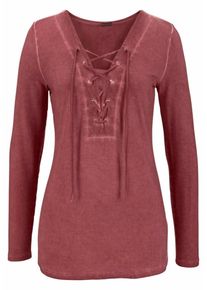 Laura Scott, Damen Langarmshirt, Himbeer