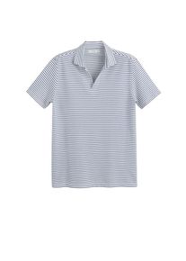 Mango Man, Herren Poloshirt 'Lubec', Blau / Wei&szlig;