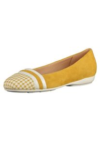 Geox, Damen Ballerinas, Dunkelgelb / Weiß