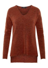 V&eacute;ro Moda VERO MODA, Damen Pullover 'VMCUDDLE LS V-NECK BLOUSE', Rostbraun