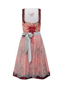 Stockerpoint, Damen Dirndl 'Aleen', Taupe / Pink / Blutrot